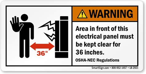 electrical panel safety labels